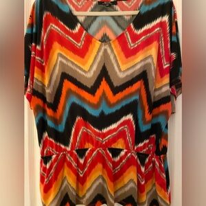 Signature Multicolor Zigzag Women's Blouse